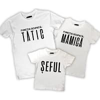 Set tricouri familie - Funcții ocupate
