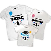 Set tricouri familie - De un an