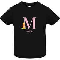 Tricou personalizat cu nume pentru fetițe