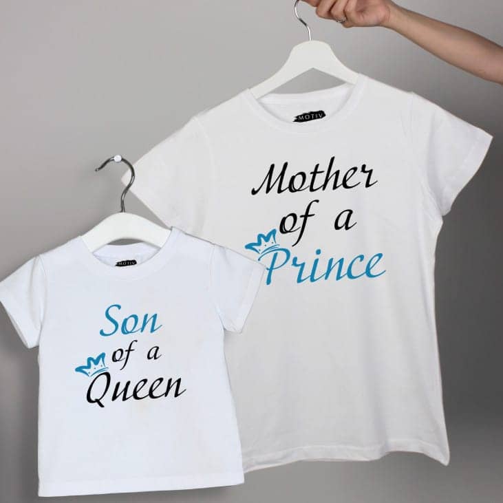 Set tricouri mamă fiu - Prince Mother