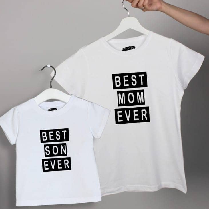 Set tricouri mamă fiu - Best Mom