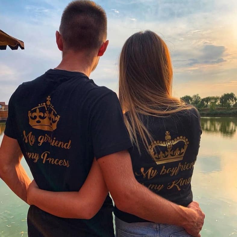Tricouri pentru cupluri - Princess/King
