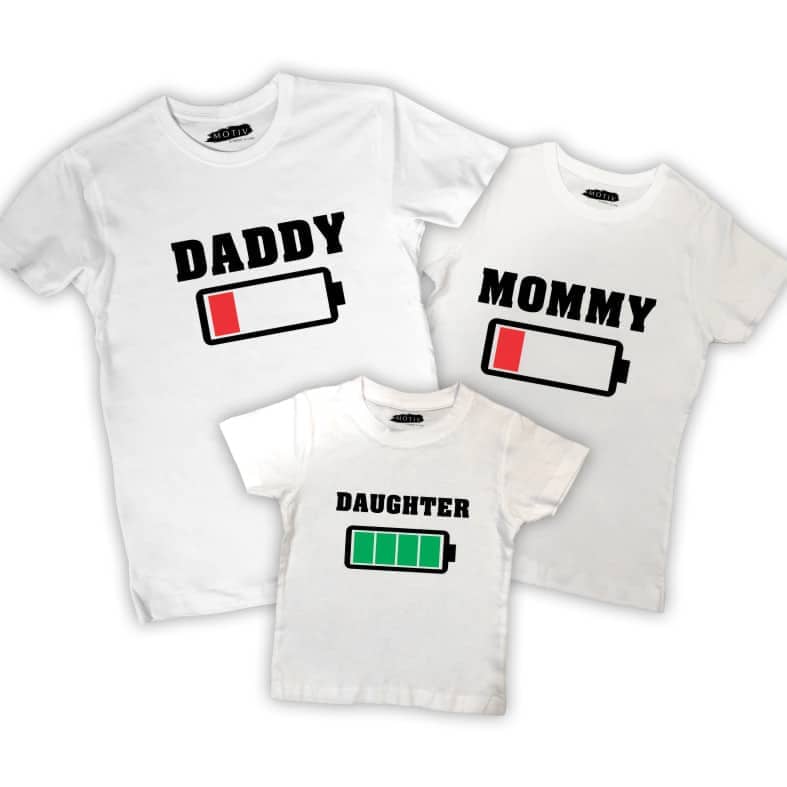 Set tricouri familie - Baterii