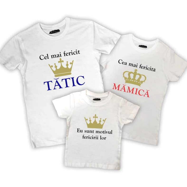 Set tricouri familie - Familie fericită