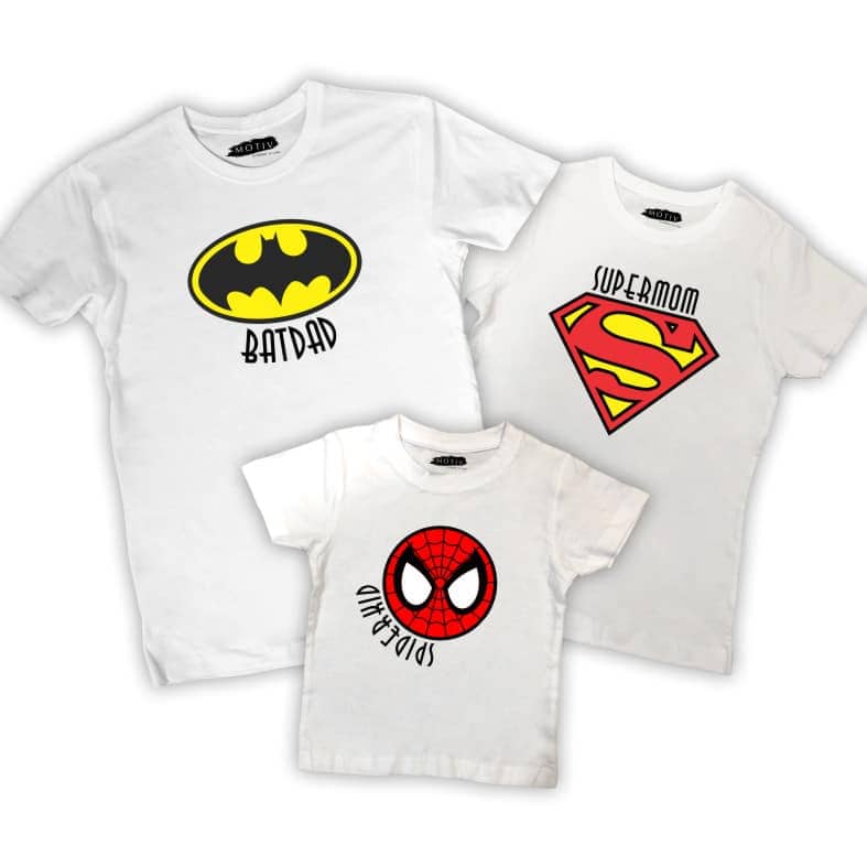 Set tricouri familie - Familie de super-eroi