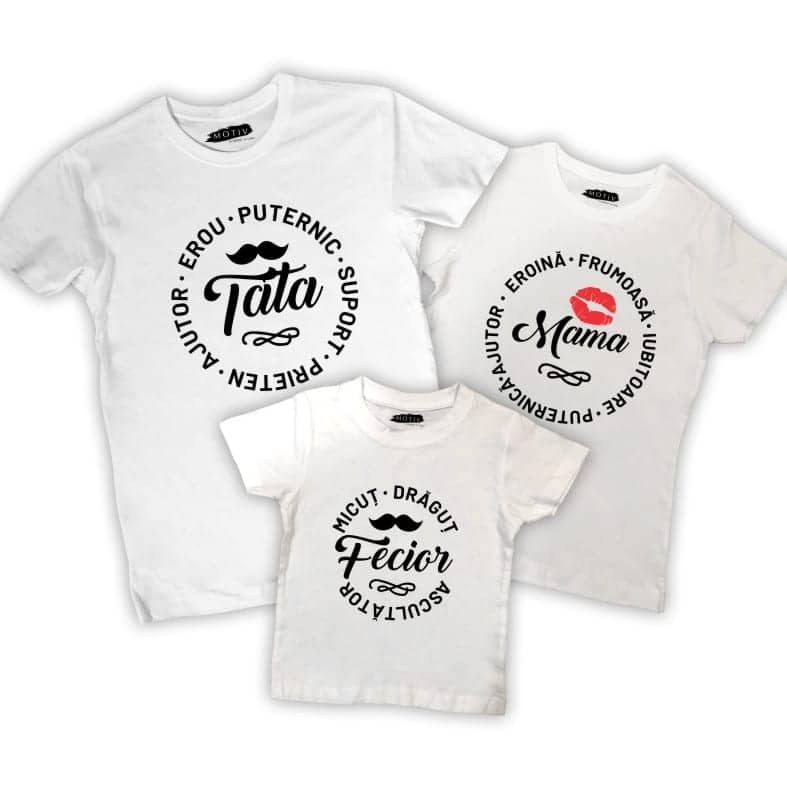Set tricouri familie - Familia mea