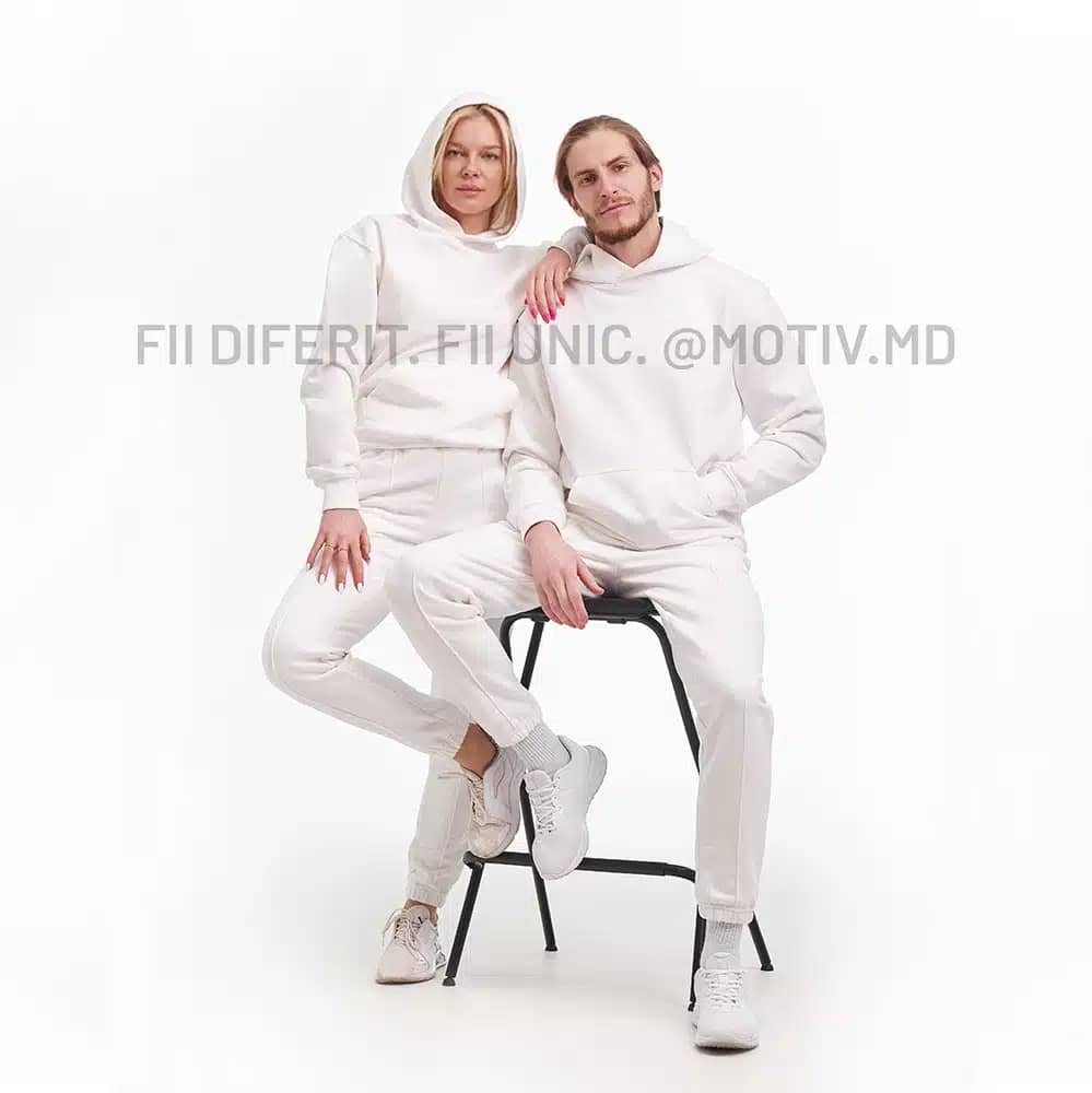 Costum cuplu Alb