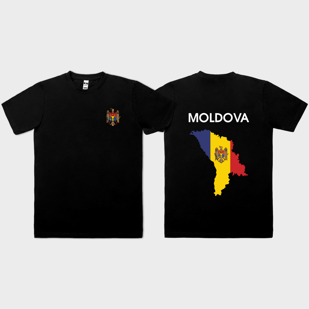 Tricou cu harta Moldovei