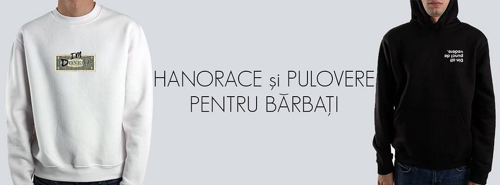 Hanorace și pulovere pentru bărbați