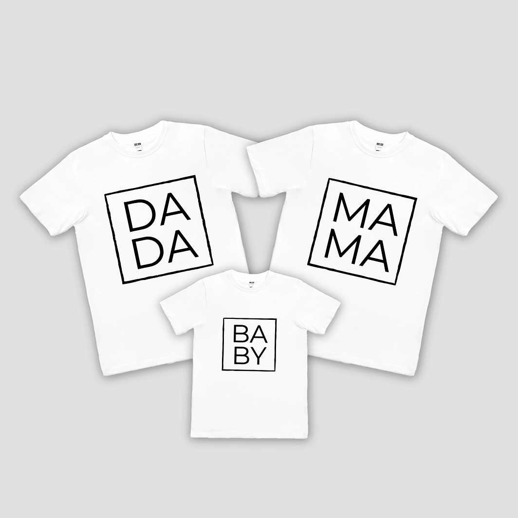 Set tricouri familie - DADA MAMA