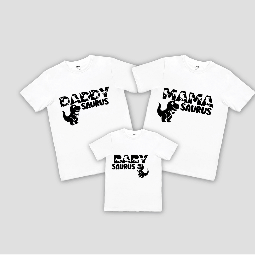 Set tricouri familie - dino family