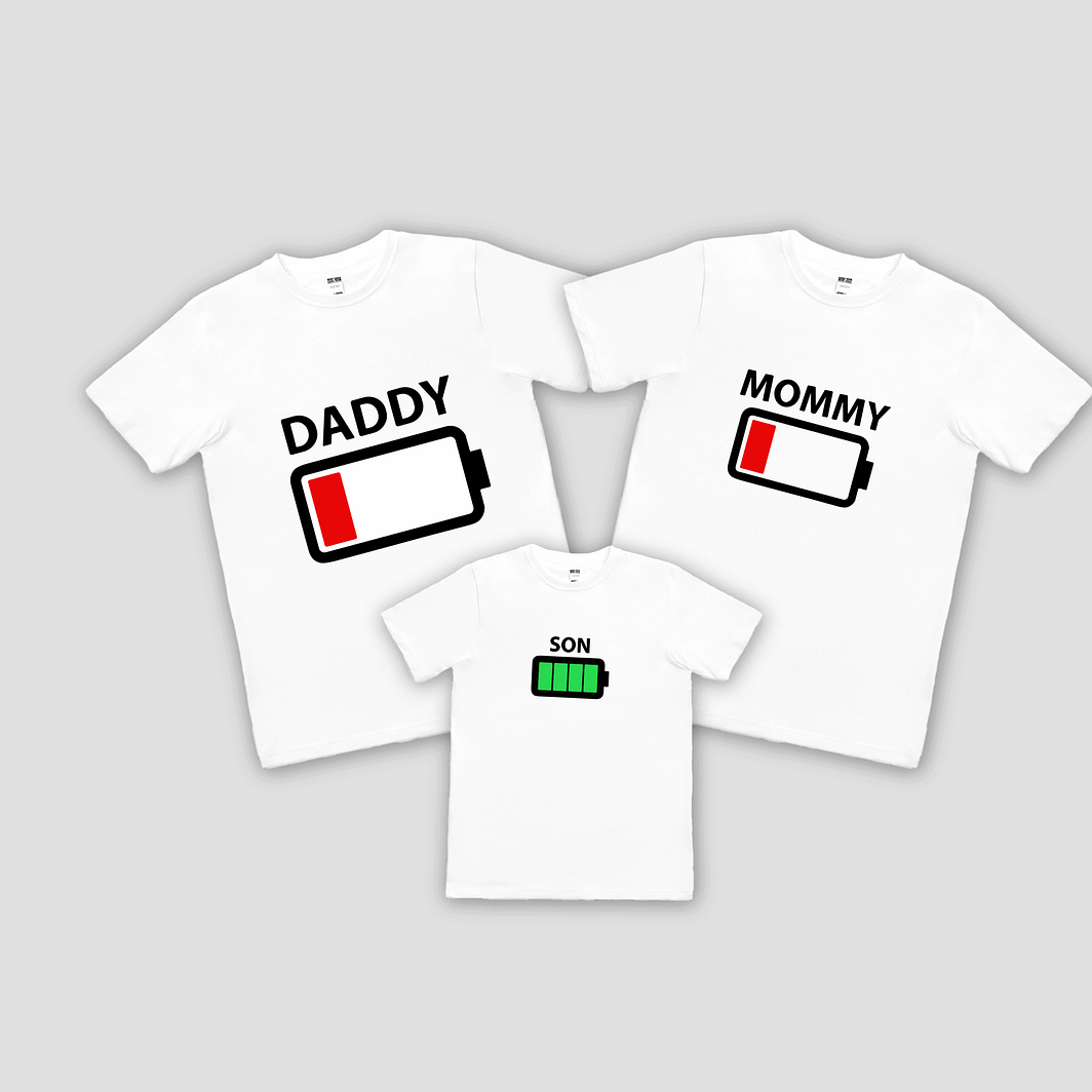 Set tricouri familie -  family batery