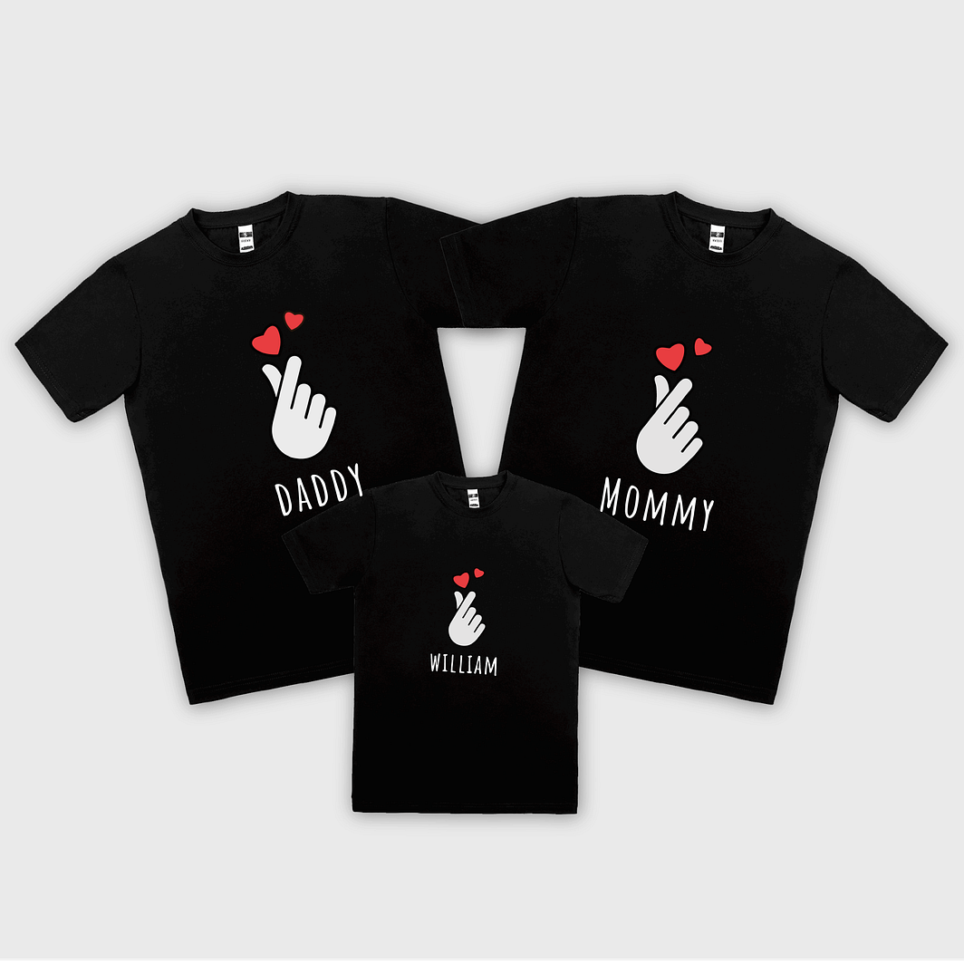 Set tricouri familie -  family love
