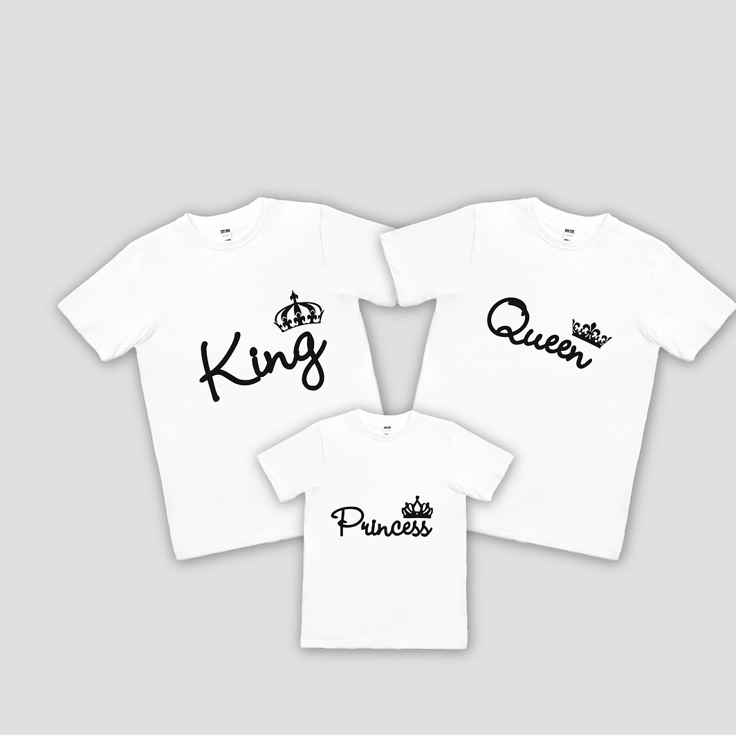 Set tricouri familie -  monarchy family