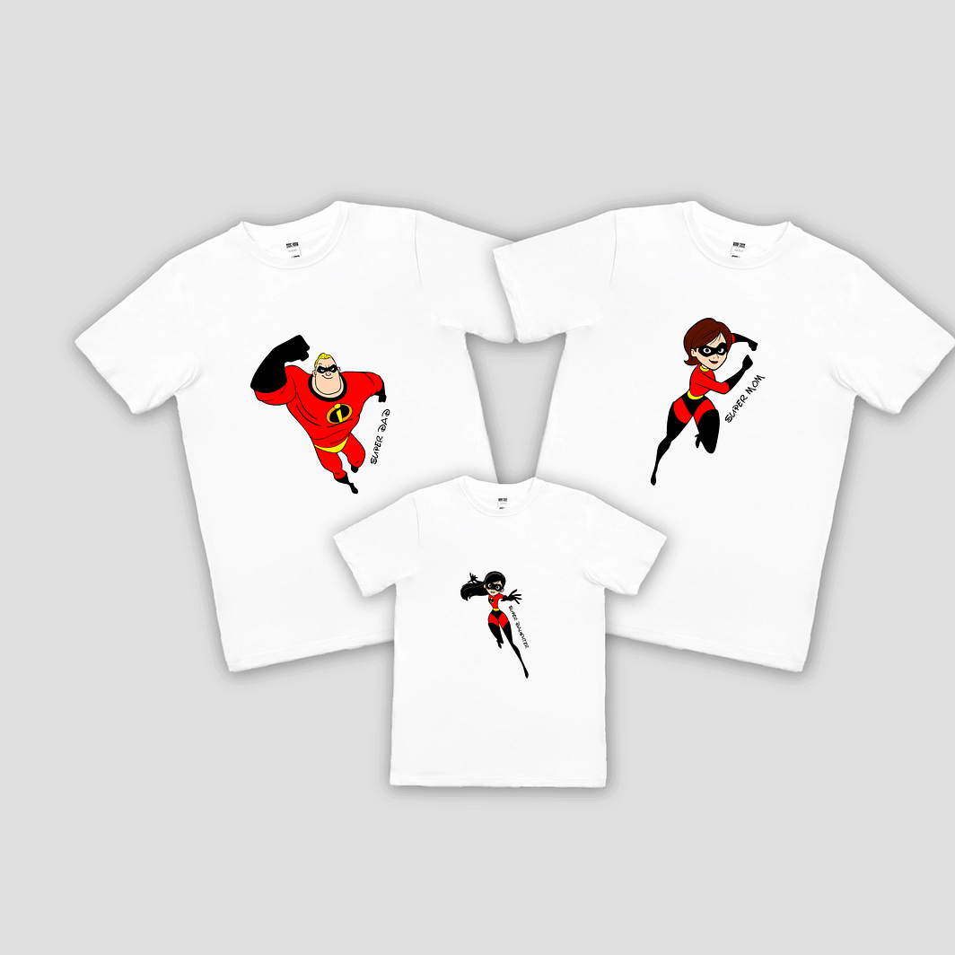 Set tricouri familie -  disney super family