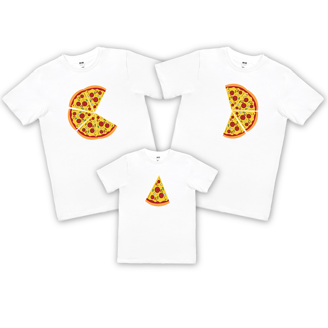 Set tricouri familie - Pizza