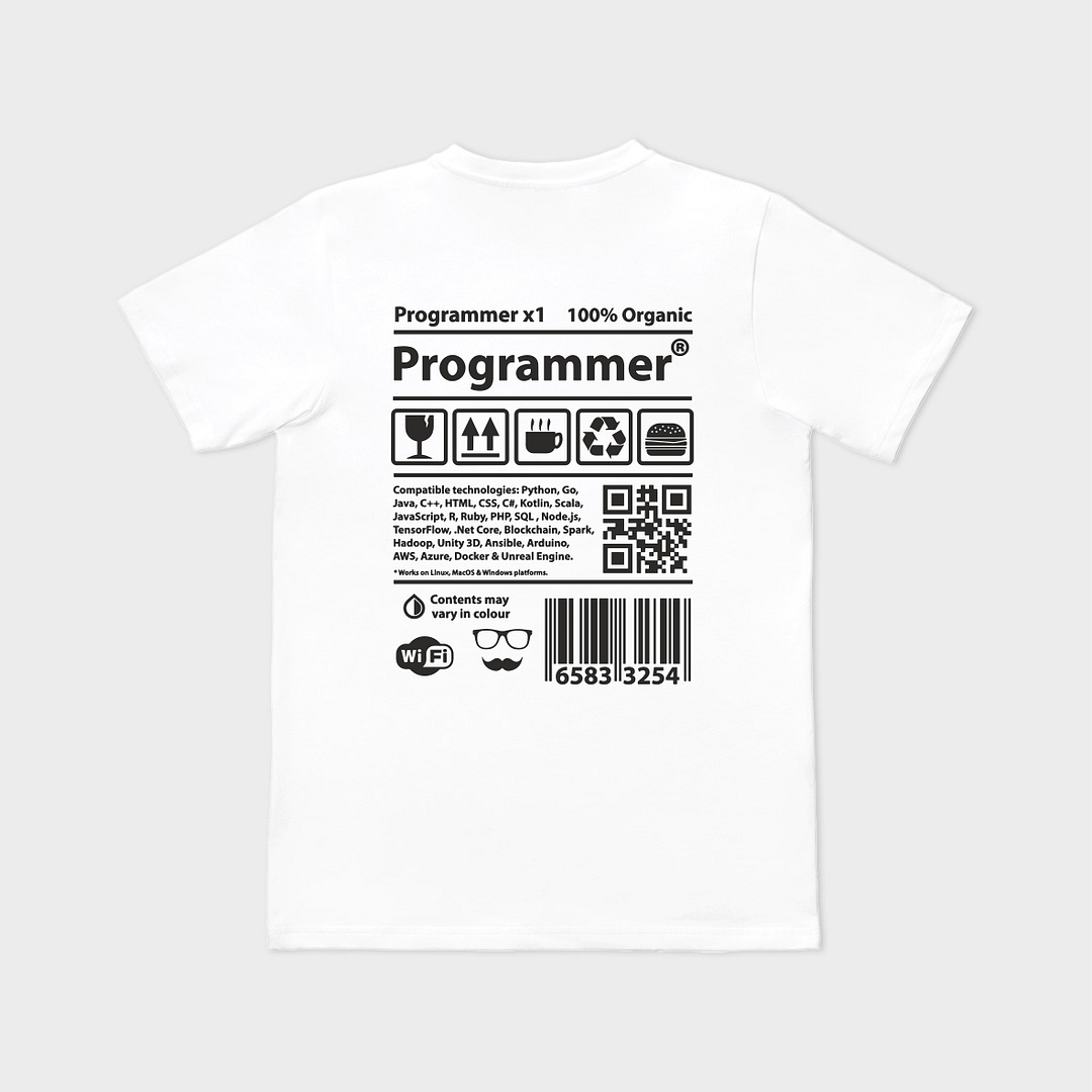 Tricou personalizat cu PROGRAMMER
