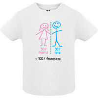 Tricou copil - 50% Mama 50% Tata
