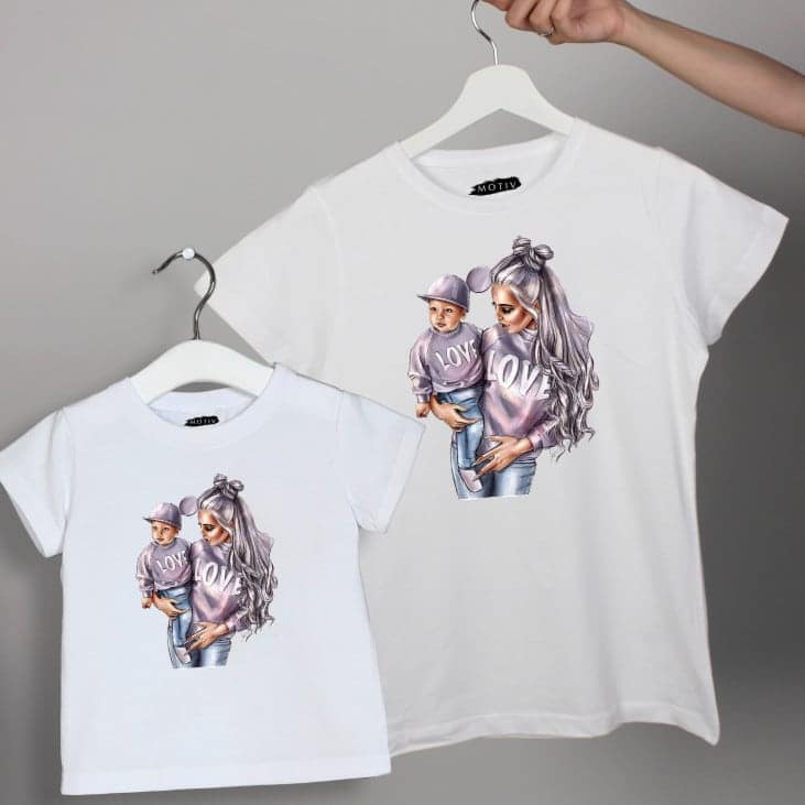 Set de tricouri mamă fiu - OneLove