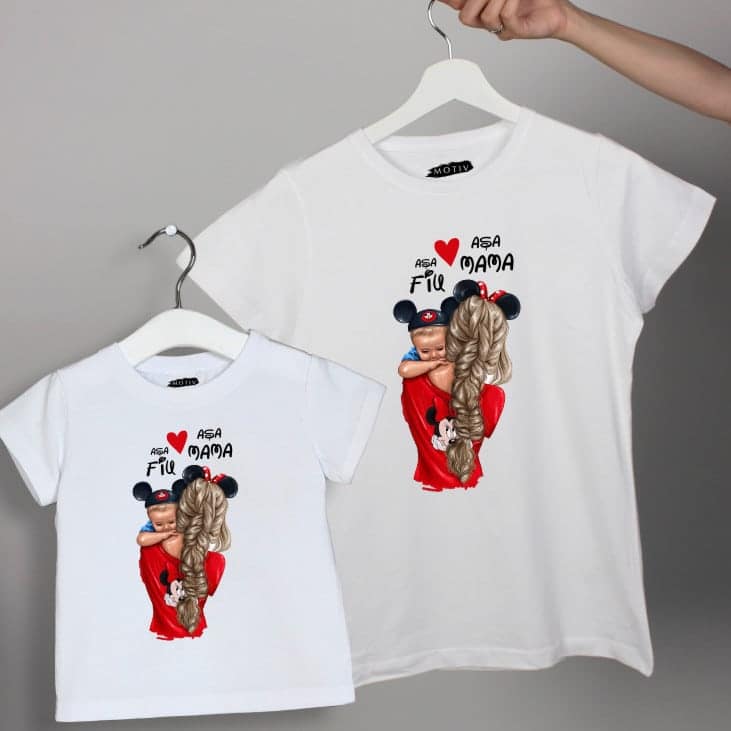 Set tricouri mamă fiu - Mickey Mouse