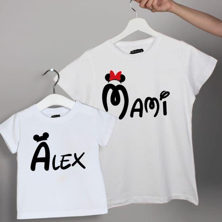 Set tricouri mamă fiu - Nume copil