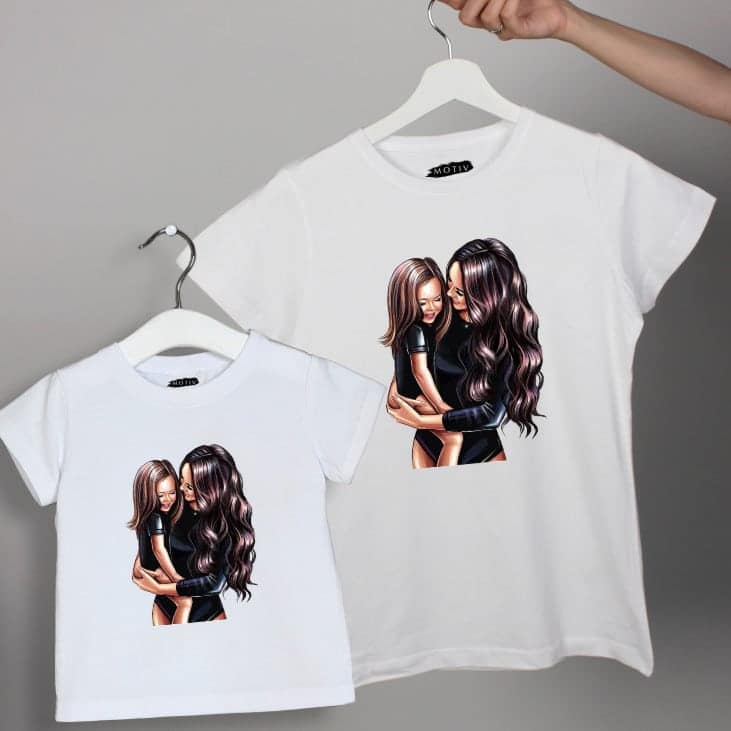 Set de tricouri mamă fiică - Twins