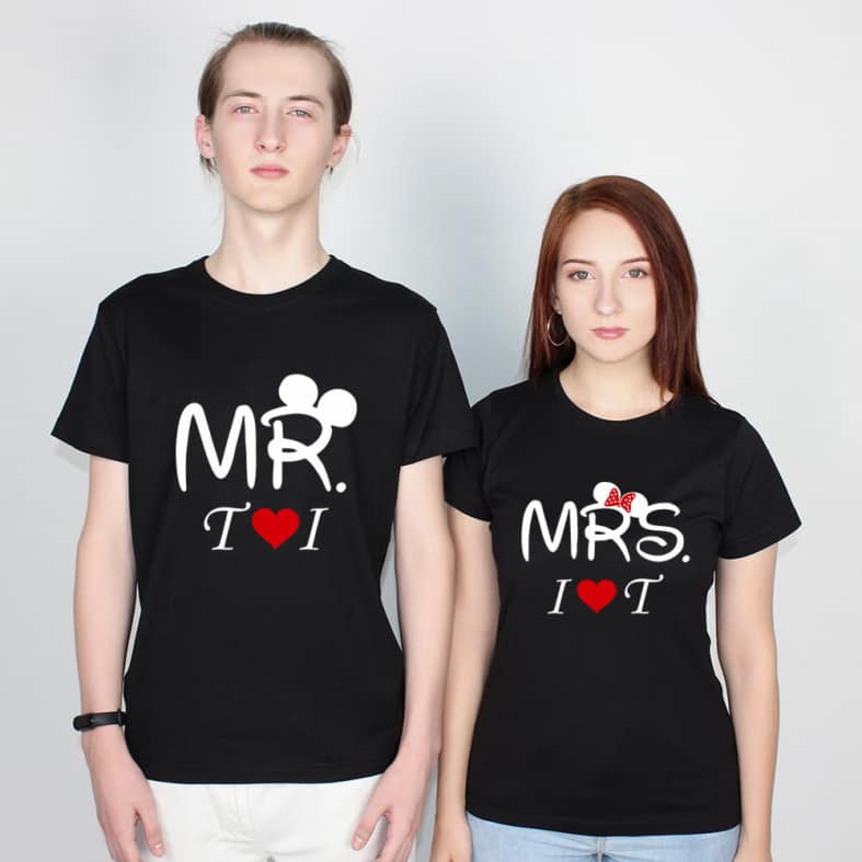 Set tricouri pentru cuplu - Mr&Mrs