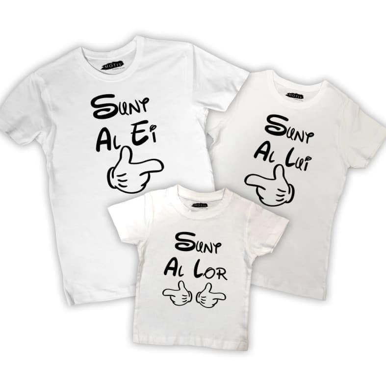 Set tricouri familie - Sunt al lor