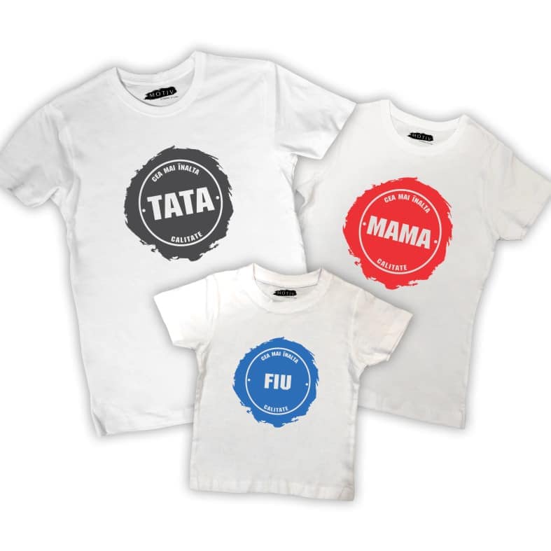 Set tricouri familie - Calitate înaltă
