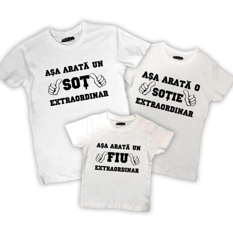 Set tricouri familie - Familie extraordinară