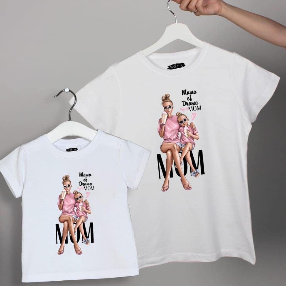 Set de tricouri mamă fiică - Mom
