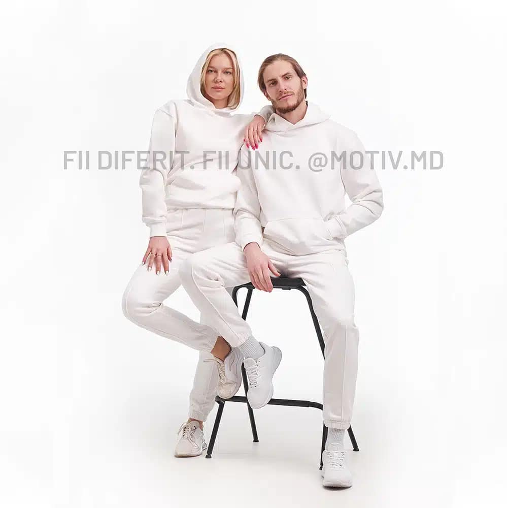 Costum cuplu Alb